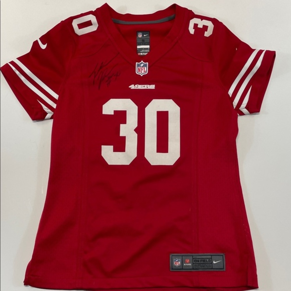 49ers Robinson #30 Women’s Nike NFL On Field Red Jersey Autograph Small